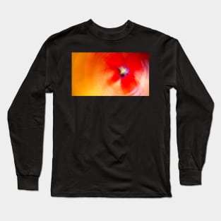 Bright Orange Sneaker Flower Long Sleeve T-Shirt